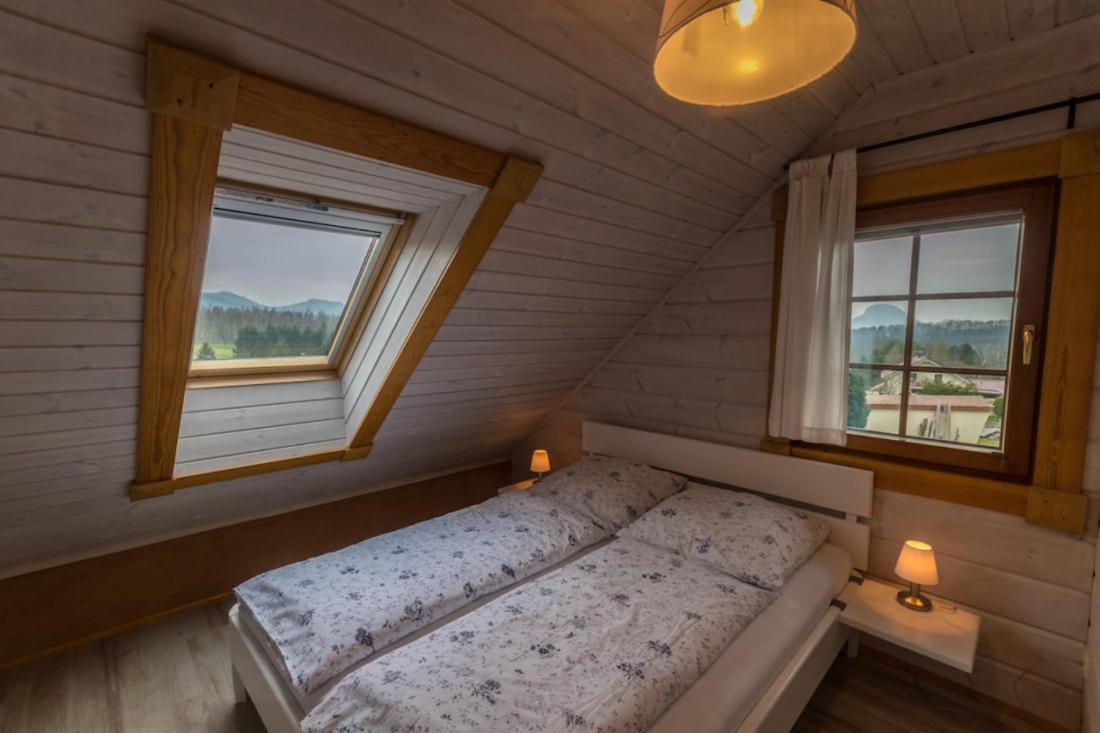 Ferienwohnung Im Blockhaus Rosenkranz Rathmannsdorf ภายนอก รูปภาพ