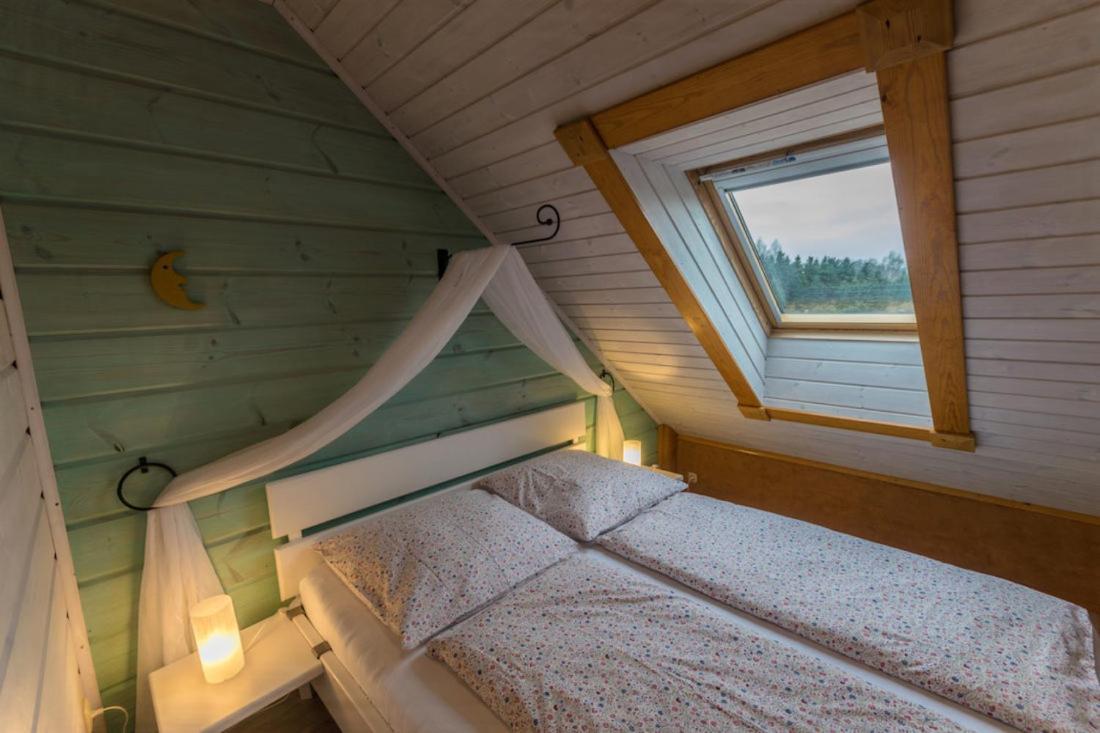 Ferienwohnung Im Blockhaus Rosenkranz Rathmannsdorf ภายนอก รูปภาพ